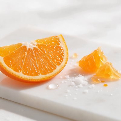 Vitamina C, extraída de fontes cítricas